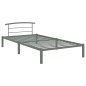 vidaXL Estructura de cama de metal gris 90x200 cm vidaXL Estructura de cama de metal gris 90x200 cm