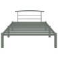 vidaXL Estructura de cama de metal gris 90x200 cm vidaXL Estructura de cama de metal gris 90x200 cm