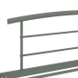 vidaXL Estructura de cama de metal gris 90x200 cm vidaXL Estructura de cama de metal gris 90x200 cm