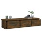 vidaXL Armario pared madera contrachapada roble ahumado 88x26x18,5 cm vidaXL Armario pared madera contrachapada roble ahumado 88x26x18,5 cm