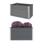 vidaXL Arriate de WPC gris 100x50x54 cm vidaXL Arriate de WPC gris 100x50x54 cm