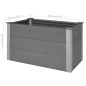 vidaXL Arriate de WPC gris 100x50x54 cm vidaXL Arriate de WPC gris 100x50x54 cm