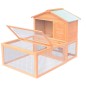 vidaXL Conejera jaula de animales con patio exterior madera vidaXL Conejera jaula de animales con patio exterior madera