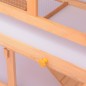 vidaXL Conejera jaula de animales con patio exterior madera vidaXL Conejera jaula de animales con patio exterior madera
