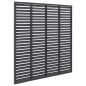 vidaXL Valla de lamas WPC gris 180x180 cm