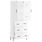 vidaXL Aparador alto madera contrachapada blanco brillo 69,5x34x180 cm vidaXL Aparador alto madera contrachapada blanco brillo 69,5x34x180 cm