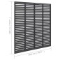 vidaXL Valla de lamas WPC gris 180x180 cm
