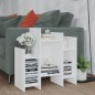 vidaXL Armario auxiliar de madera contrachapada blanco 60x26x60 cm vidaXL Armario auxiliar de madera contrachapada blanco 60x26x60 cm