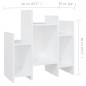 vidaXL Armario auxiliar de madera contrachapada blanco 60x26x60 cm vidaXL Armario auxiliar de madera contrachapada blanco 60x26x60 cm