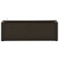 vidaXL Arriate con sistema de riego automático moca 100x43x33 cm vidaXL Arriate con sistema de riego automático moca 100x43x33 cm