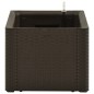 vidaXL Arriate con sistema de riego automático moca 100x43x33 cm vidaXL Arriate con sistema de riego automático moca 100x43x33 cm