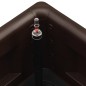 vidaXL Arriate con sistema de riego automático moca 100x43x33 cm vidaXL Arriate con sistema de riego automático moca 100x43x33 cm