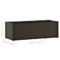 vidaXL Arriate con sistema de riego automático moca 100x43x33 cm vidaXL Arriate con sistema de riego automático moca 100x43x33 cm