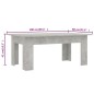 vidaXL Mesa de centro madera contrachapada gris hormigón 100x60x42 cm vidaXL Mesa de centro madera contrachapada gris hormigón 100x60x42 cm