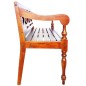 vidaXL Banco Batavia madera maciza de caoba marrón oscuro 136 cm vidaXL Banco Batavia madera maciza de caoba marrón oscuro 136 cm
