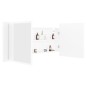 vidaXL Armario espejo de baño con luz LED acrílico blanco 100x12x45 cm vidaXL Armario espejo de baño con luz LED acrílico blanco 100x12x45 cm