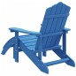 vidaXL Silla de jardín Adirondack con reposapiés HDPE azul aguamarina vidaXL Silla de jardín Adirondack con reposapiés HDPE azul aguamarina