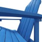 vidaXL Silla de jardín Adirondack con reposapiés HDPE azul aguamarina vidaXL Silla de jardín Adirondack con reposapiés HDPE azul aguamarina