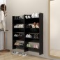 vidaXL Zapateros de pared 4 uds madera contrachapada negro 60x18x60 cm vidaXL Zapateros de pared 4 uds madera contrachapada negro 60x18x60 cm