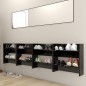 vidaXL Zapateros de pared 4 uds madera contrachapada negro 60x18x60 cm vidaXL Zapateros de pared 4 uds madera contrachapada negro 60x18x60 cm