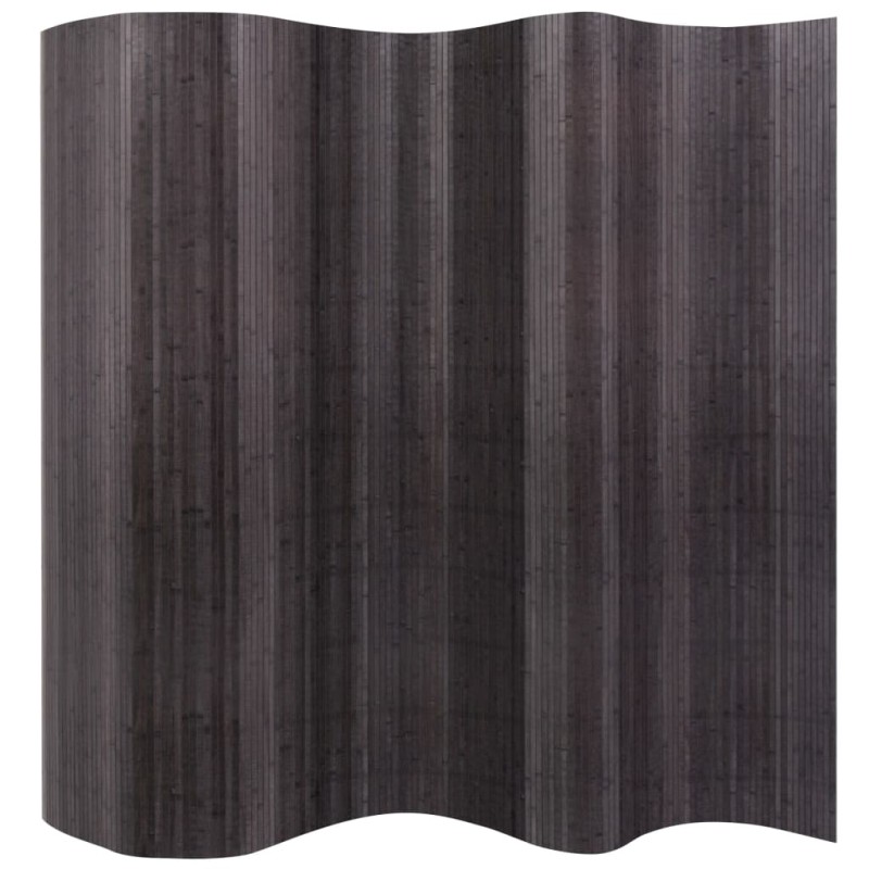 vidaXL Biombo divisor de bambú gris 250x165 cm vidaXL Biombo divisor de bambú gris 250x165 cm