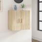 vidaXL Armario de pared madera contrachapada roble sonoma 60x30x60 cm vidaXL Armario de pared madera contrachapada roble sonoma 60x30x60 cm