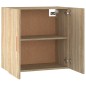 vidaXL Armario de pared madera contrachapada roble sonoma 60x30x60 cm vidaXL Armario de pared madera contrachapada roble sonoma 60x30x60 cm