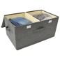 vidaXL Cajas de almacenaje 2 unidades tela gris antracita 50x30x25 cm vidaXL Cajas de almacenaje 2 unidades tela gris antracita 50x30x25 cm