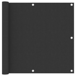 vidaXL Biombo para balcón de tela oxford antracita 90x500 cm