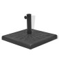 vidaXL Base de sombrilla resina cuadrada negra 12 kg vidaXL Base de sombrilla resina cuadrada negra 12 kg