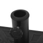 vidaXL Base de sombrilla resina cuadrada negra 12 kg vidaXL Base de sombrilla resina cuadrada negra 12 kg