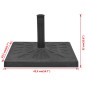 vidaXL Base de sombrilla resina cuadrada negra 12 kg vidaXL Base de sombrilla resina cuadrada negra 12 kg