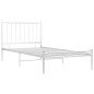 vidaXL Estructura de cama de metal blanco 90x200 cm vidaXL Estructura de cama de metal blanco 90x200 cm