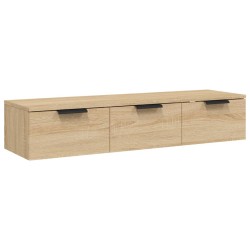 vidaXL Armario de pared madera contrachapada roble sonoma 102x30x20 cm