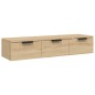 vidaXL Armario de pared madera contrachapada roble sonoma 102x30x20 cm