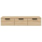 vidaXL Armario de pared madera contrachapada roble sonoma 102x30x20 cm
