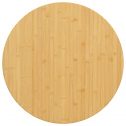 vidaXL Tablero de mesa de bambú Ø60x1,5 cm