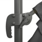 vidaXL Sombrilla voladiza con LED gris antracita 400x300 cm vidaXL Sombrilla voladiza con LED gris antracita 400x300 cm