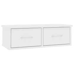 vidaXL Estante de cajones para pared madera contrachapada 60x26x18,5cm