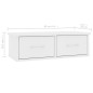 vidaXL Estante de cajones para pared madera contrachapada 60x26x18,5cm vidaXL Estante de cajones para pared madera contrachapada 60x26x18,5cm
