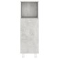 vidaXL Armario de baño madera contrachapada gris 30x30x95 cm