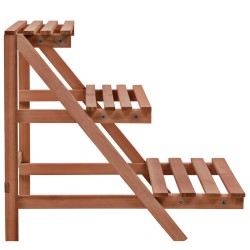 vidaXL Soporte de plantas 3 niveles de madera de cedro 48x45x40 cm