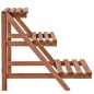 vidaXL Soporte de plantas 3 niveles de madera de cedro 48x45x40 cm vidaXL Soporte de plantas 3 niveles de madera de cedro 48x45x40 cm