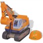 vidaXL correpasillos excavadora de plástico de color amarillo vidaXL correpasillos excavadora de plástico de color amarillo