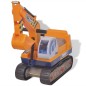 vidaXL correpasillos excavadora de plástico de color amarillo vidaXL correpasillos excavadora de plástico de color amarillo