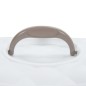 vidaXL Trasportín de mascotas PP blanco y marrón 50x34,5x32 cm vidaXL Trasportín de mascotas PP blanco y marrón 50x34,5x32 cm