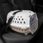 vidaXL Trasportín de mascotas PP blanco y marrón 50x34,5x32 cm vidaXL Trasportín de mascotas PP blanco y marrón 50x34,5x32 cm