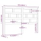 vidaXL Cabecero de cama madera maciza de pino 166x4x100 cm vidaXL Cabecero de cama madera maciza de pino 166x4x100 cm