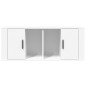 vidaXL Mueble para TV madera contrachapada blanco 100x35x40 cm