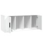 vidaXL Mueble para TV madera contrachapada blanco 100x35x40 cm